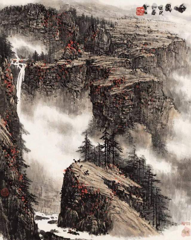 国画大师白雪石精品山水画作品欣赏