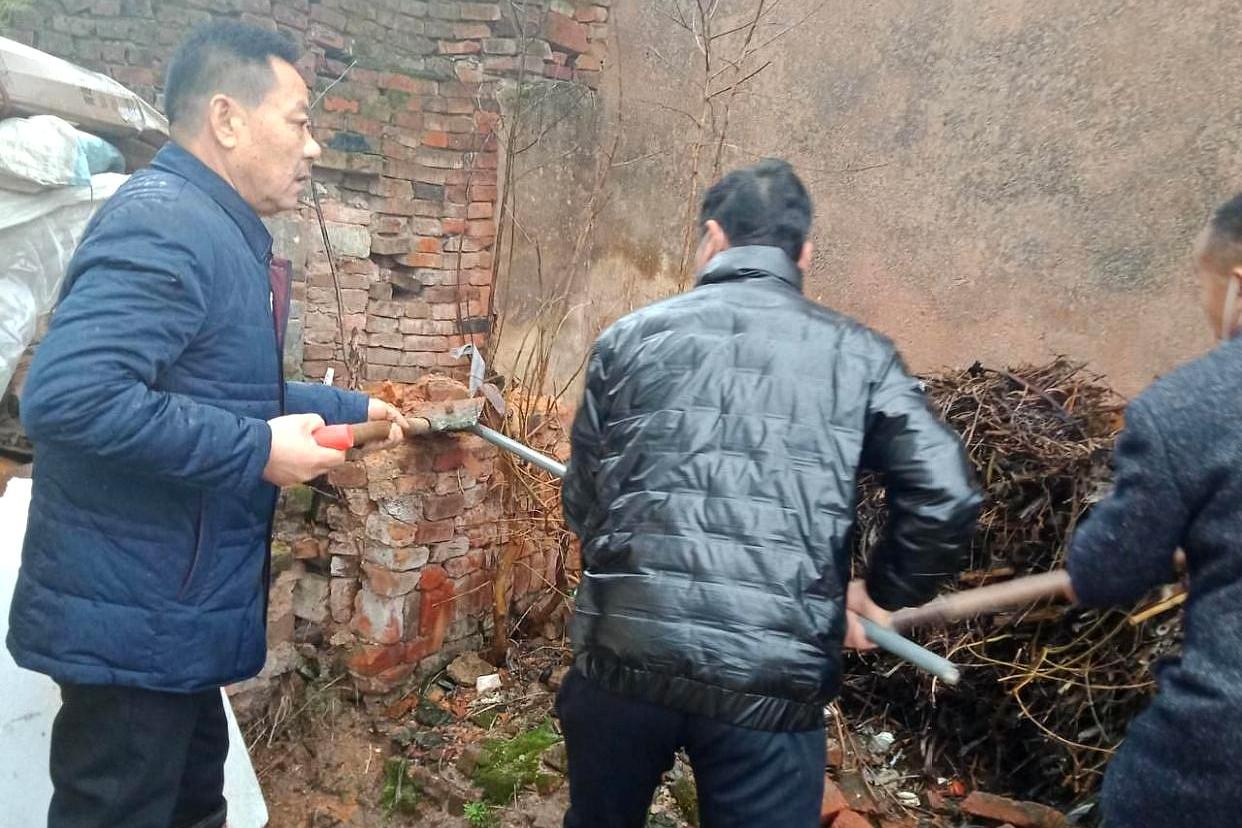 武汉蔡甸区侏儒山街打响村庄清洁行动春季首战啥情况