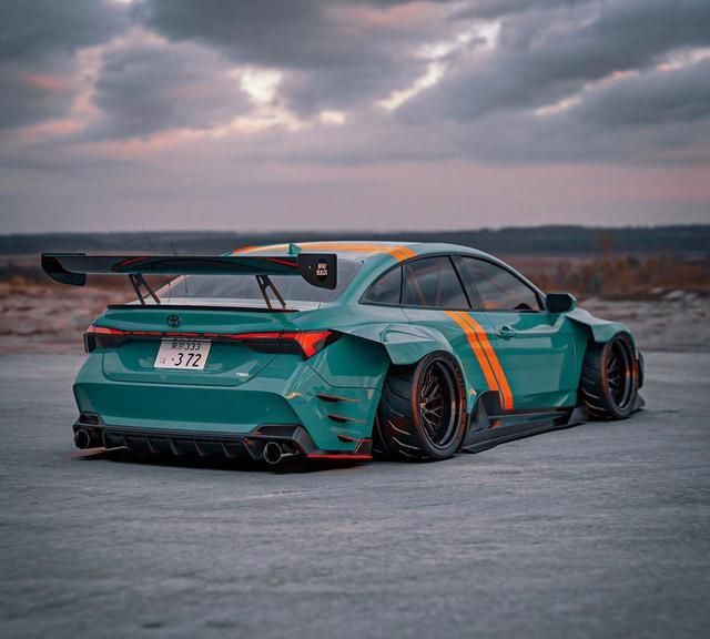 外观颜值再升级,丰田亚洲龙avalon,酷炫的宽体改装-新浪汽车