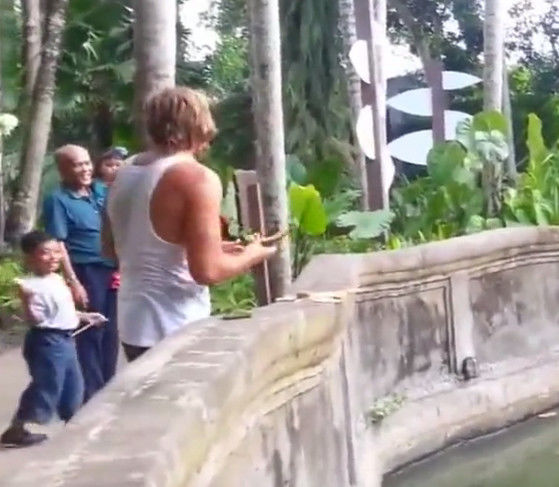 男子在动物园中丢给大猩猩一块糖果,没想到大猩猩竟这么做!休闲区蓝鸢梦想 - Www.slyday.coM 男子在动物园中丢给大猩猩一块糖果,没想到大猩猩竟这么做!休闲区蓝鸢梦想 - Www.slyday.coM