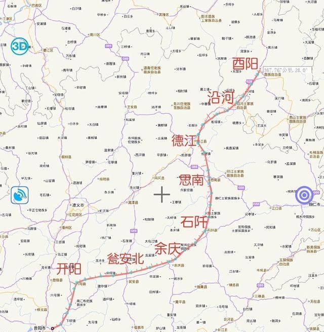 贵阳至郑州高铁贵州段路线目前贵州规划的高铁项目当中涉及黔东北的有