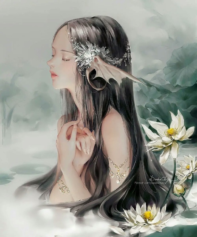 韩国插画师的这组精美少女手绘插画,真清新