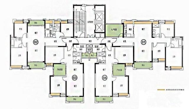 两梯六户的电梯房现在越来越多,买房的时候一定要注意,两梯六户的电梯