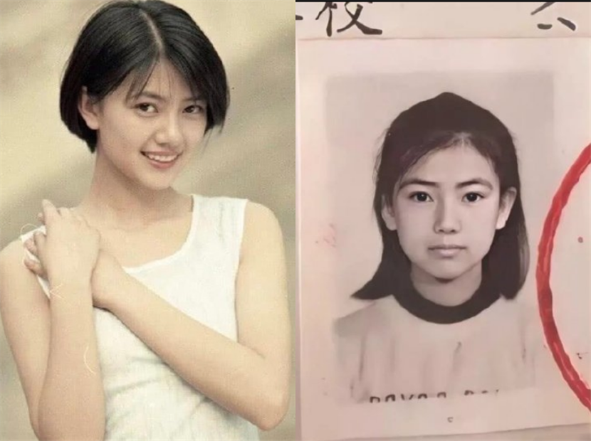 高圆圆小时候颜值多高大眼睛加鹅蛋脸不愧为新冻龄女神