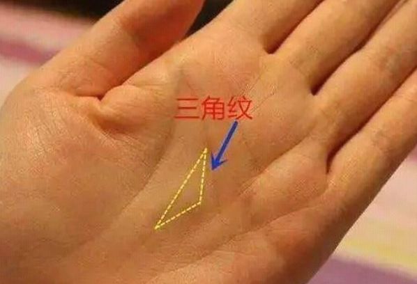俗语"三角纹在手,富到九十九",看看你手上有吗?