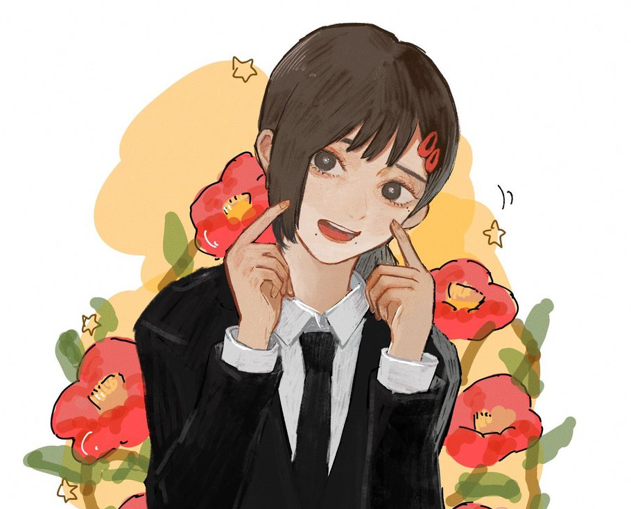 网友吐槽三轮霞是咒术版小红确实挺像电锯人的