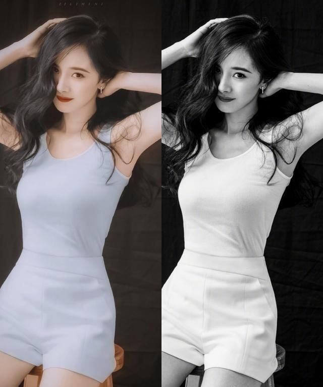 杨幂为秀身材也是拼了,简单的白背心配短裤,穿出不一样的自我