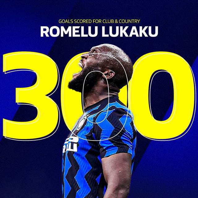 追平c罗,仅次于梅西!国米3-1拉齐奥登顶 卢卡库达300球