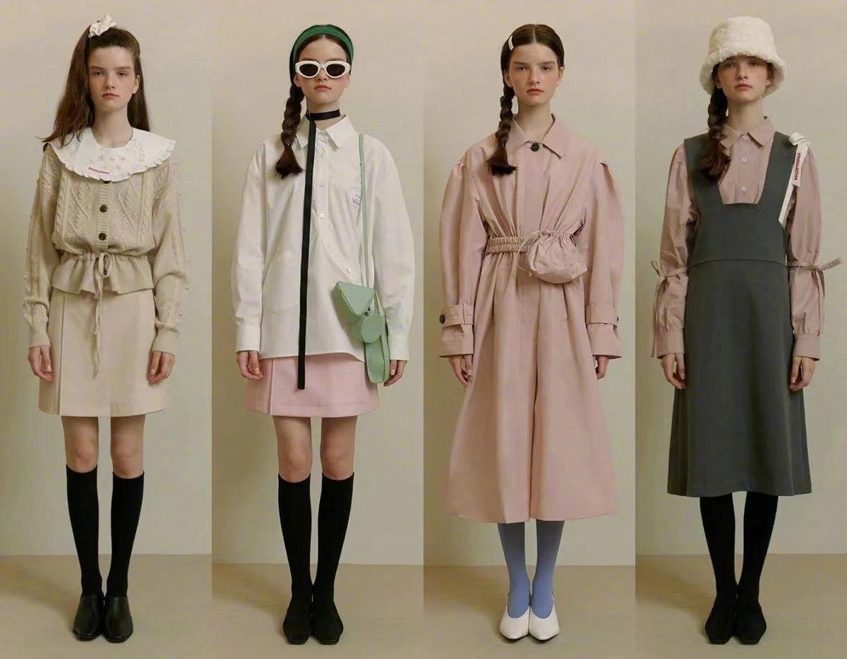 韩国品牌ooi莫兰迪色系lookbook可盐可甜的单品搭配