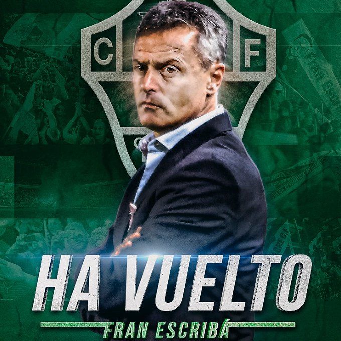 官方:功勋教练埃斯克里瓦重返埃尔切,担任主帅