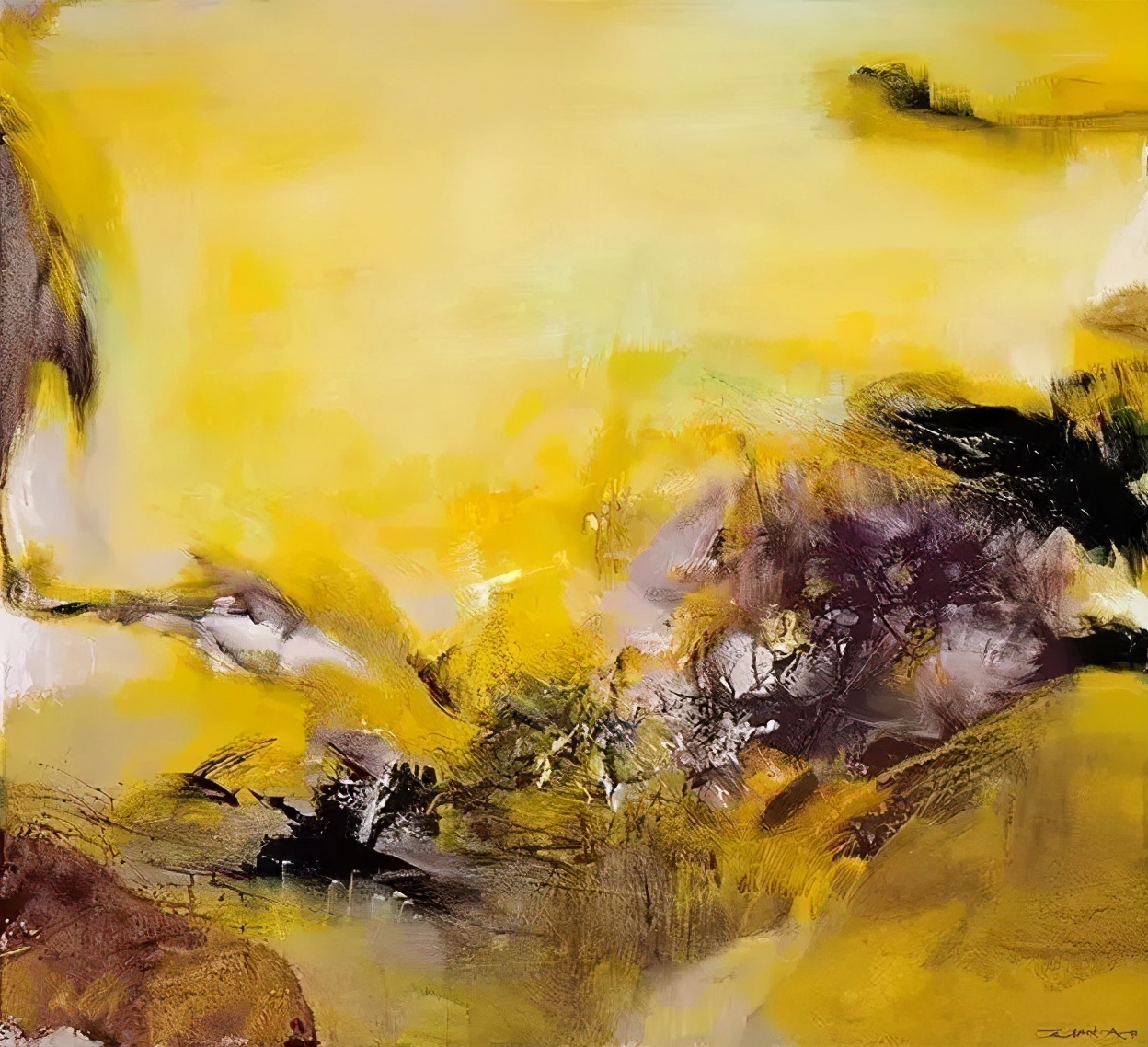 艺术大师赵无极绘画作品欣赏