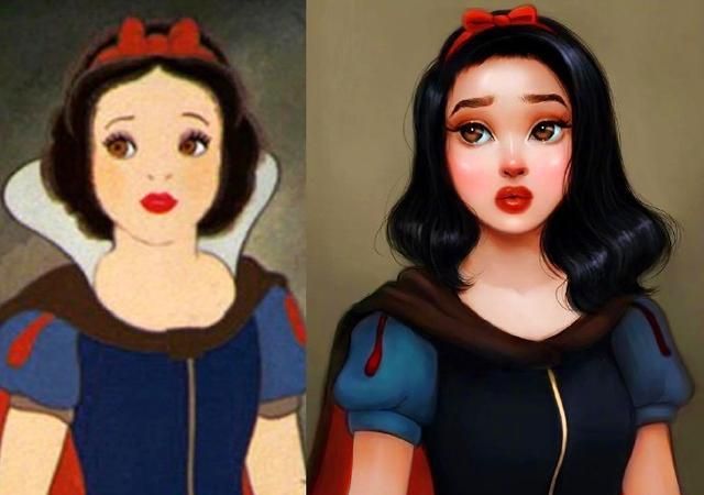 当迪士尼公主也p图爱丽儿美艳动人不过还是原图比较有味道