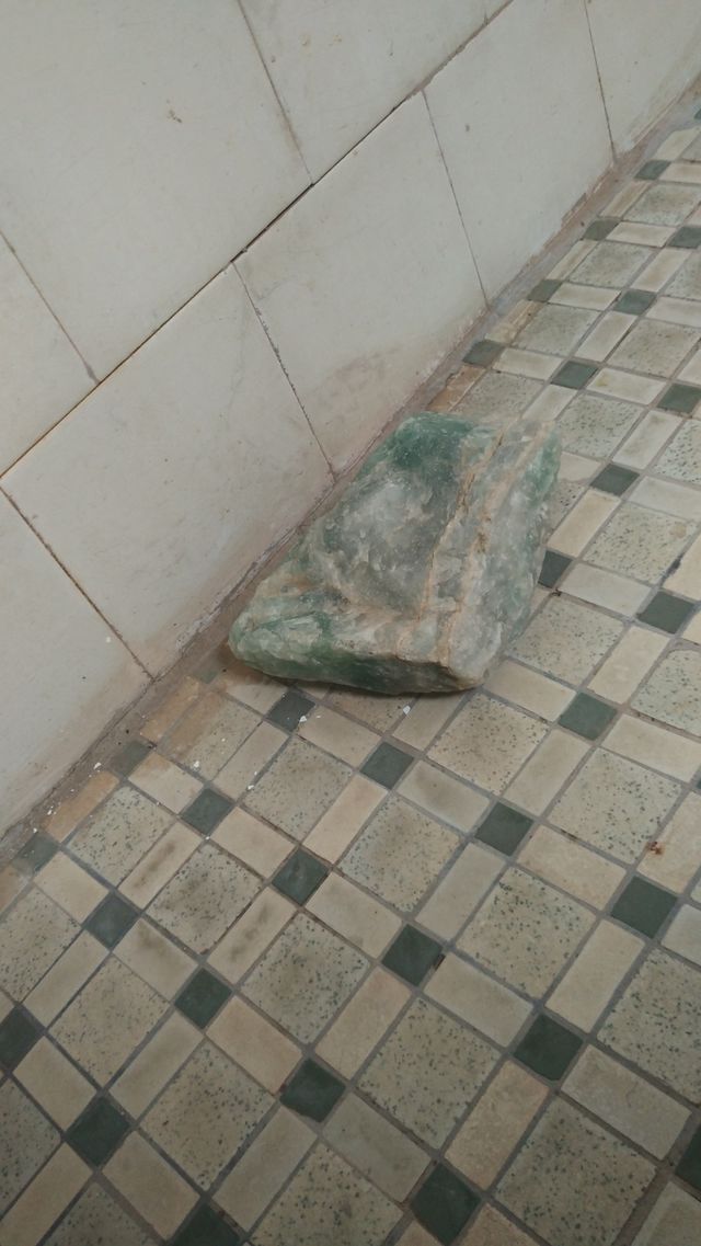 女子搬入宿舍,看见门后有块石头,仔细一看傻了!