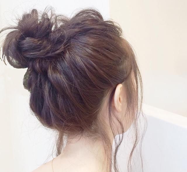 卷个丸子头灵动又美丽,主要是透气啊!