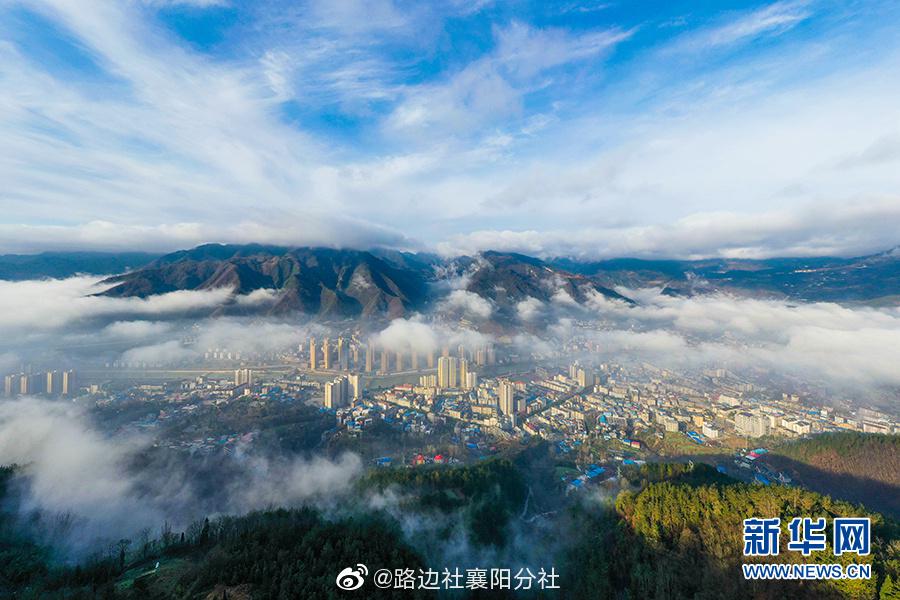 襄阳 湖北保康:山城云海美如画