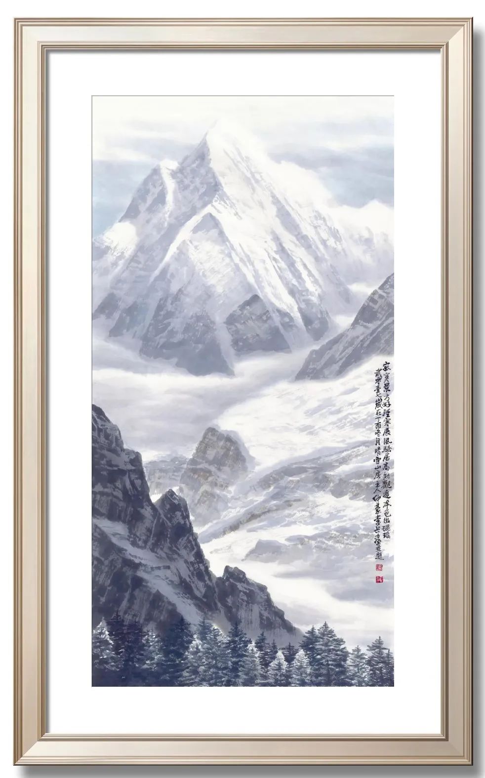 翰墨飘香展风采李兵水墨高原雪山画作品欣赏