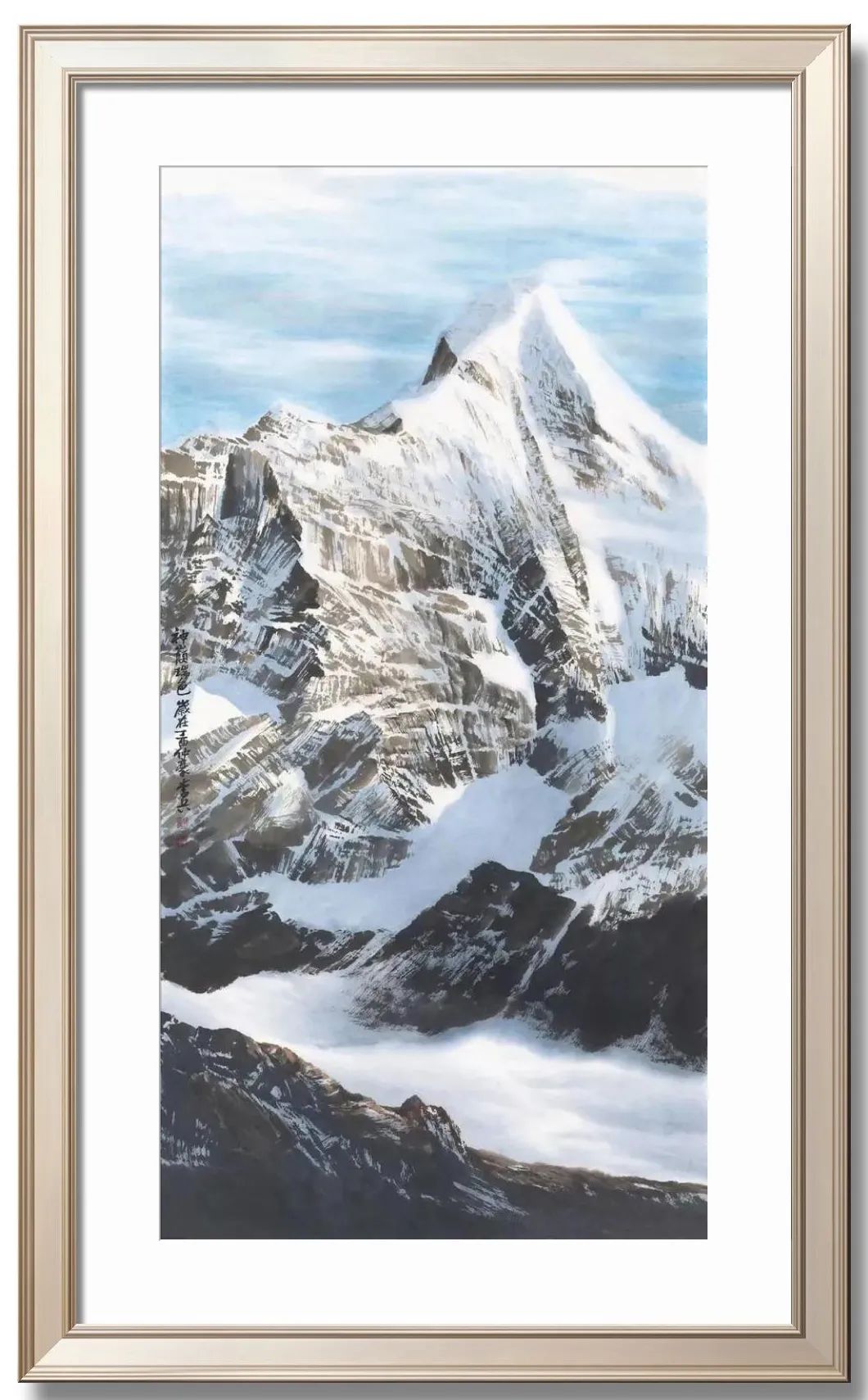 翰墨飘香展风采李兵水墨高原雪山画作品欣赏