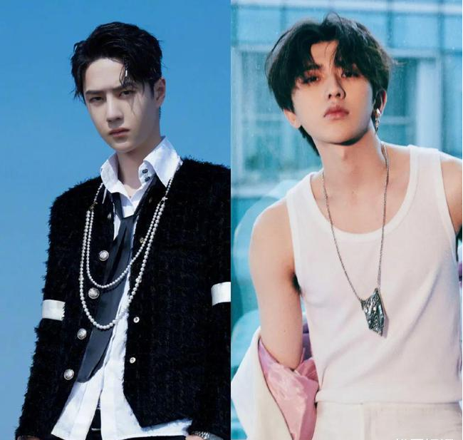 24岁王一博与蔡徐坤同框一岁之差谁最帅看他们撞衫就知道了