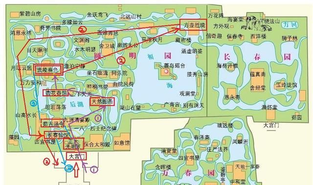 万万没想到,将贾宝玉逛大观园路线图绘制出来,竟是这样的!|路线图|贾宝玉|圆明园_新浪新闻