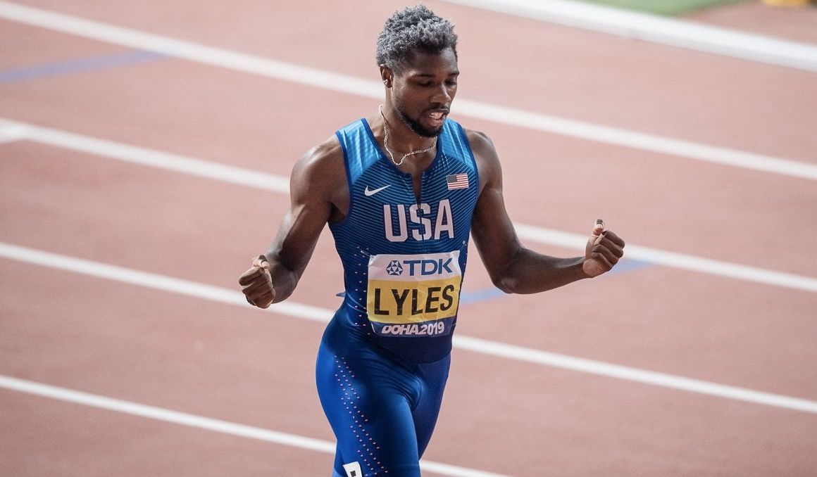 200米冠军,美国另一名将莱尔斯公布奥运目标为夺取短跑三金(包括接力)