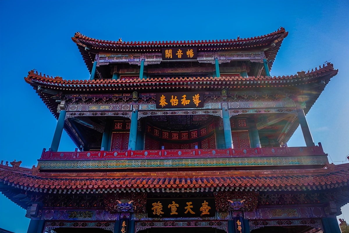 北京古建筑畅音阁清代三大戏楼之一