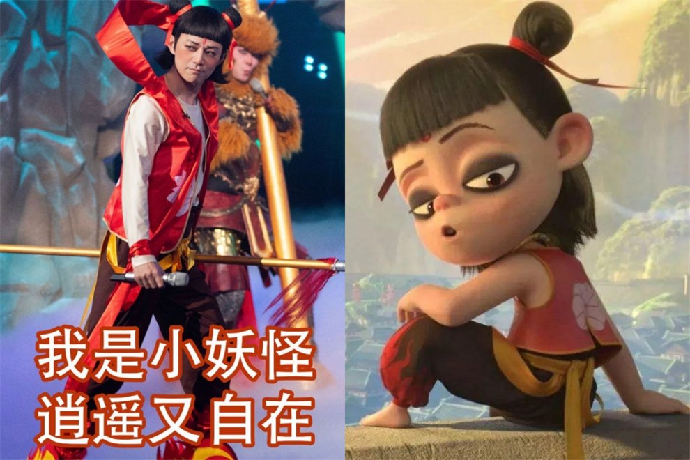 百变大咖秀何炅cos哪吒,时隔八年再演同款造型,真人高度还原?