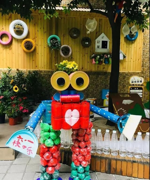 环境创设区级机关幼儿园环保艺术展绿色梦想