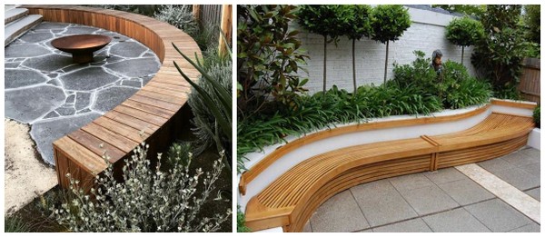 甚至还可以将防腐木设计成长凳的造型,作为露台上的休闲区也很不错