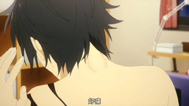 本垒打后堀在宫村同学的后颈咬了牙印!