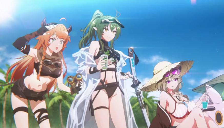 明日方舟外服上线肉鸽国服也要准备了吗pv的泳装很不错