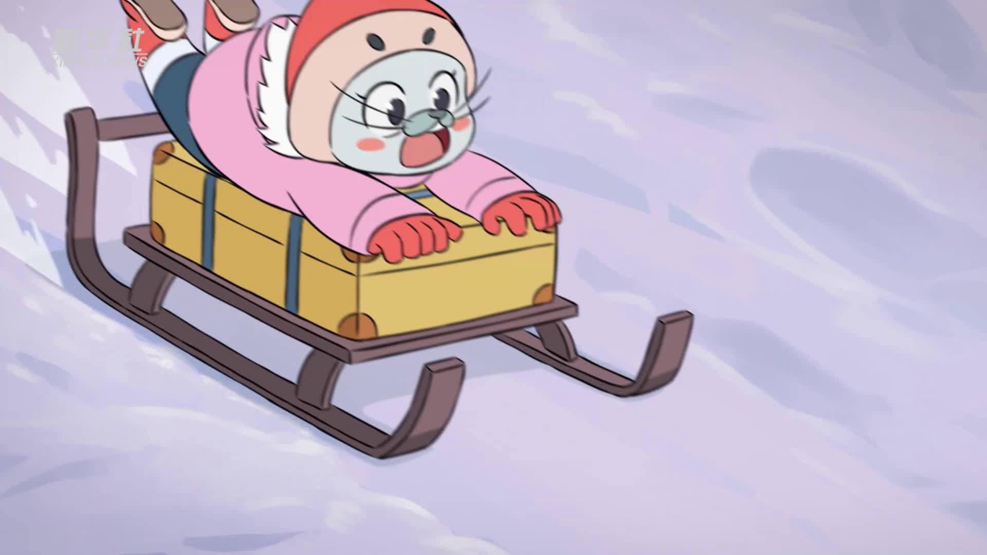 动漫《冰雪之约》第七集:钢架雪车