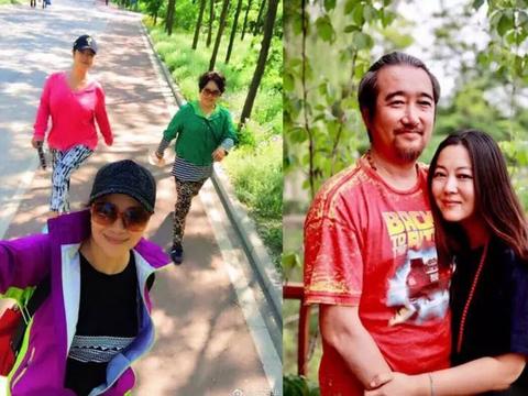 王茜华一家素颜近照为二婚幸福反追才华男现发福两人恩爱