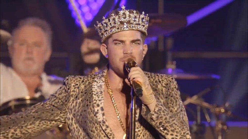 当爷adam lambert联手皇后乐队queen表演经典单曲