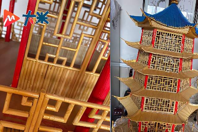 筷子瓜子壳能干啥民间巧匠随手就是一座黄鹤楼