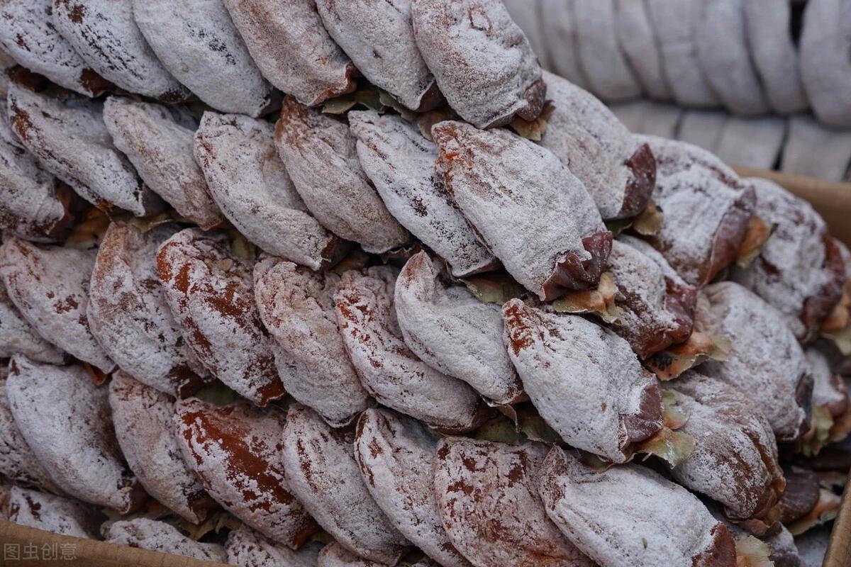 买柿饼,买有"霜"还是没"霜"的呢,区别还挺大,以后别买错了|南方|柿子