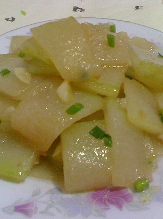 浓香冬瓜片6,浇在刀豆上即可.
