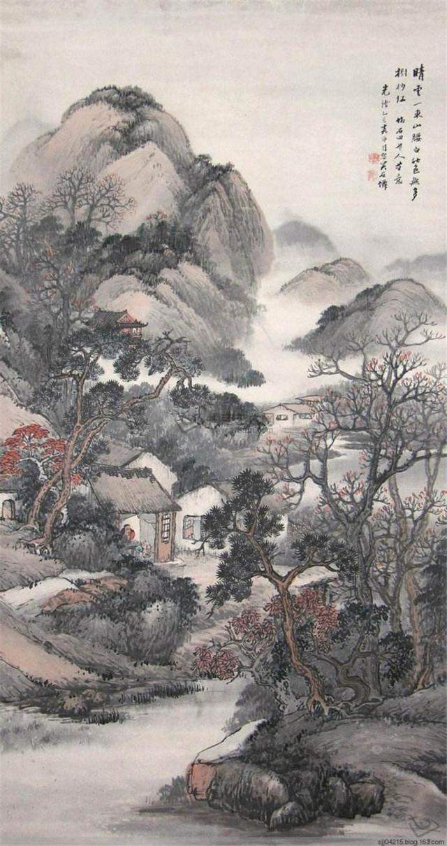 海派艺术家大家吴石仙经典水墨山水画作品欣赏