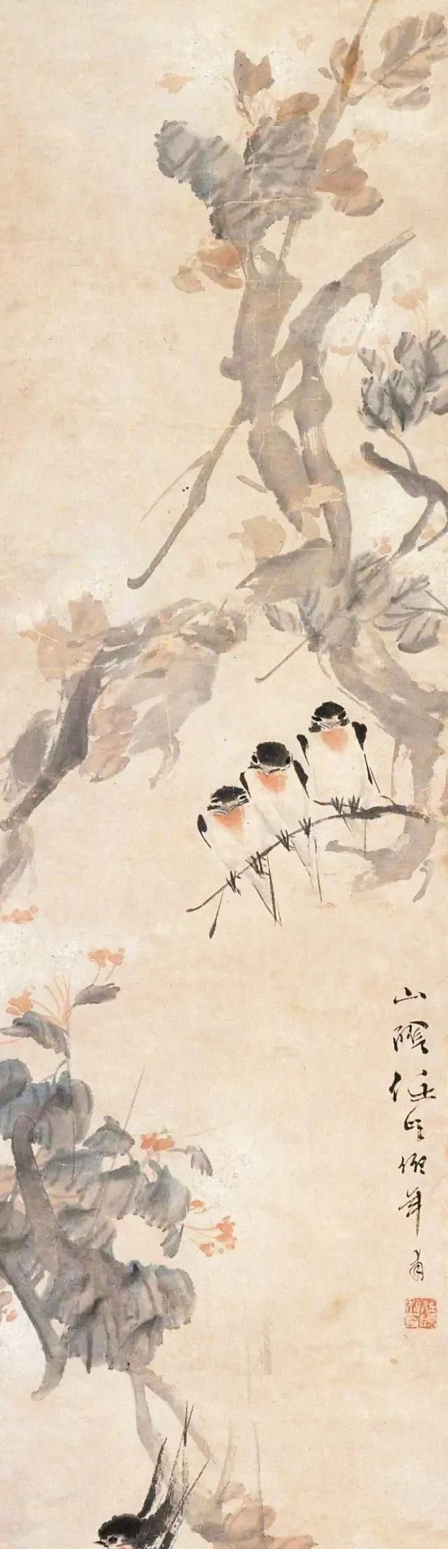 任伯年的春燕飞来了,动感传神|任伯年|飞燕|燕子_新浪新闻