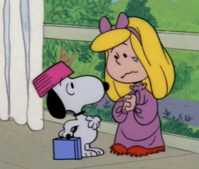 后来里拉搬家,史努比才到了布朗家.它最早被一个叫里拉的小女孩收养.