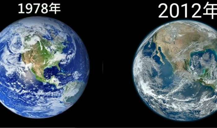 男子太空拍摄地球全貌图,网友们看过后直接说:地球感冒了吗