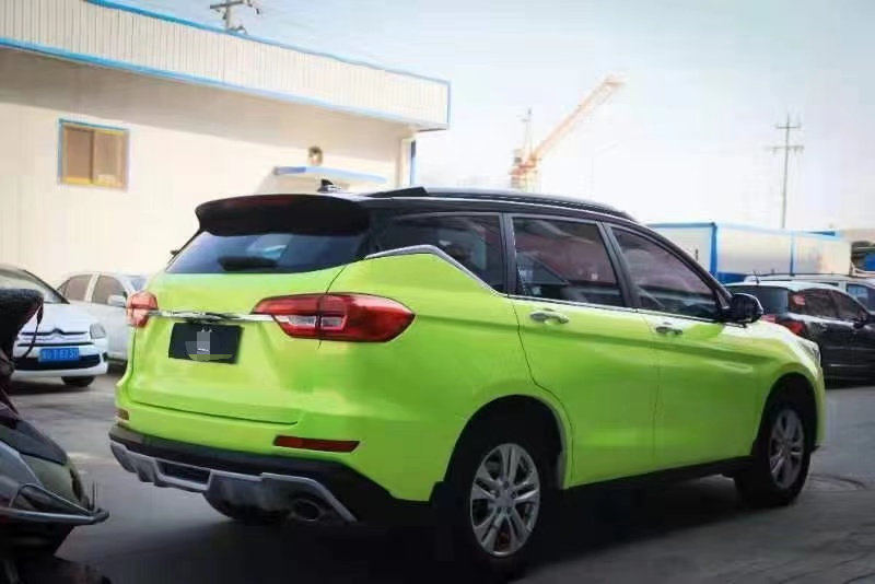 哈弗m6改色荧光黄 没有比这更年轻的车了