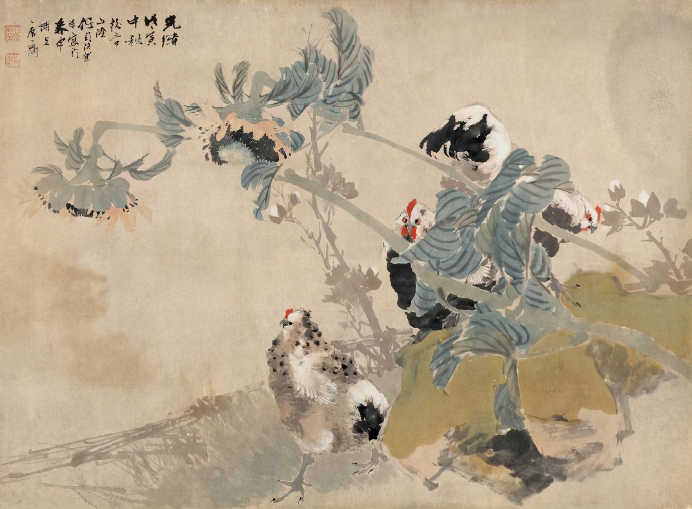 海派大师任伯年的国画作品生动传神