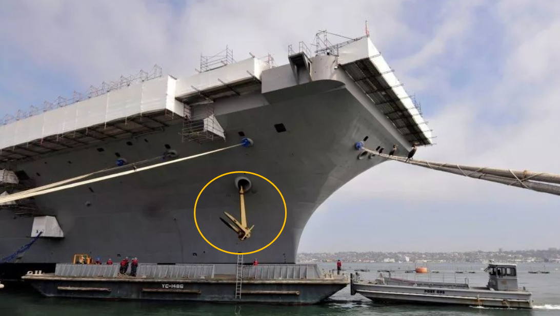 航母的船锚有多重其重量超过100吨使用时是该如何收放呢