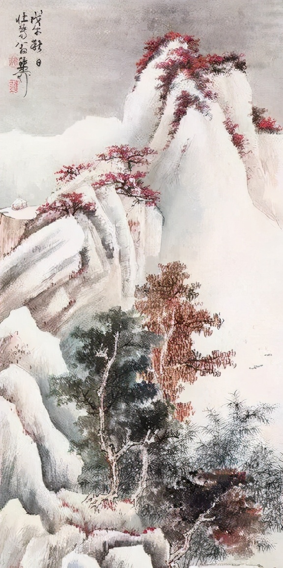 近代大师谢稚柳精品山水画作品欣赏