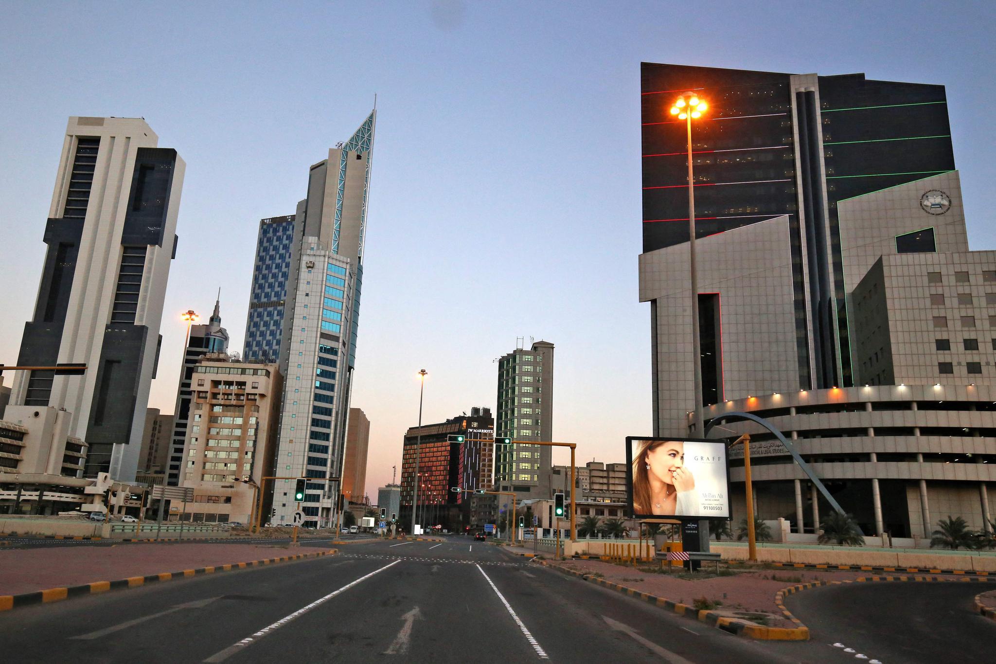 科威特空荡的街头