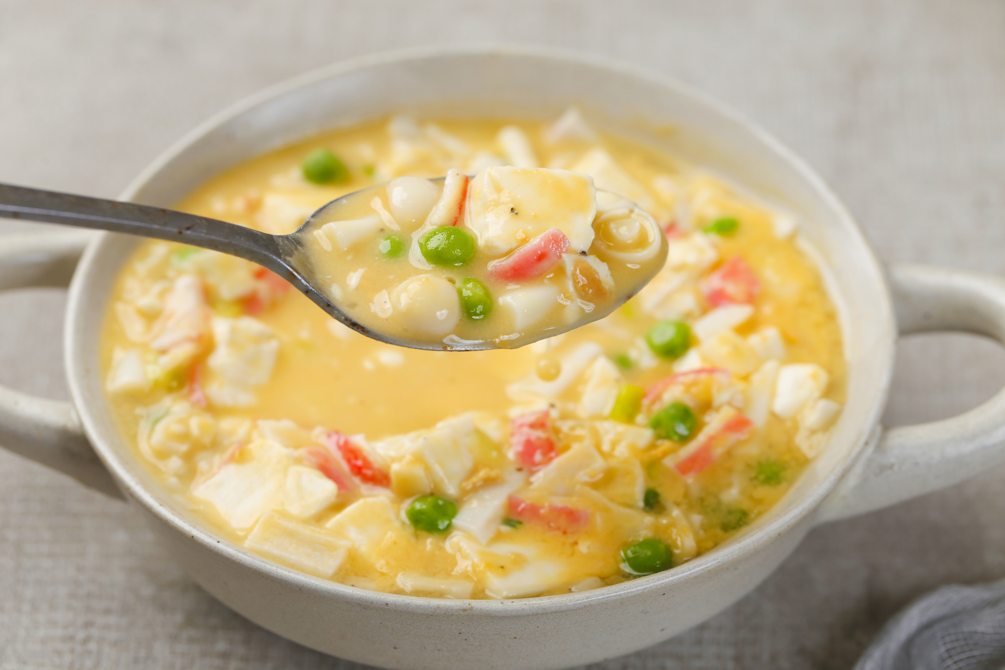 咸蛋黄豆腐羹软嫩鲜香超有食欲吃一次就忘不了