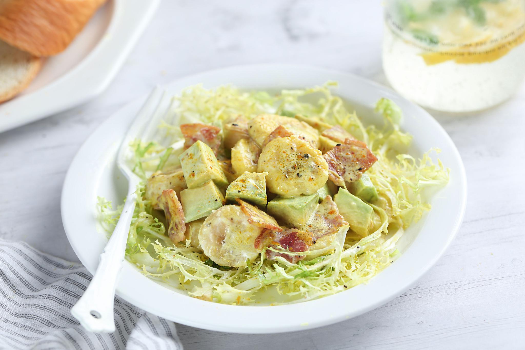 咖喱牛油果香蕉沙拉醇厚美味风味独特饱腹感强