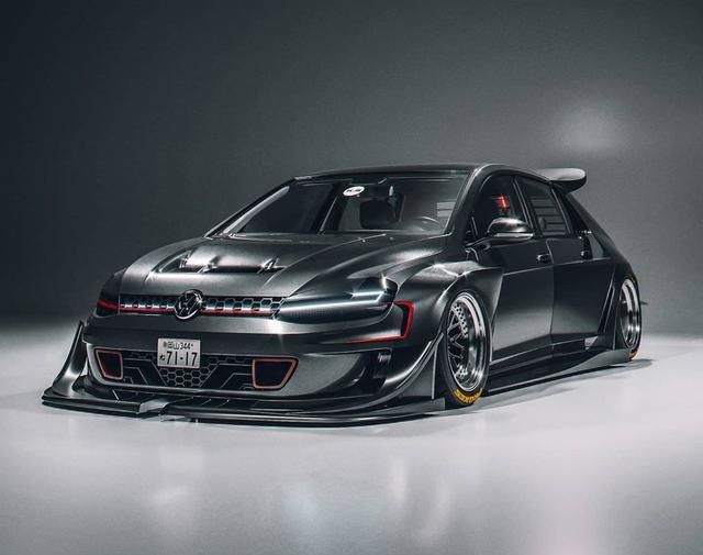 大众高尔夫宽体改装设计复古的小钢炮