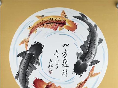 年年有鱼表吉祥锦鲤花鸟画的不同吉祥寓意
