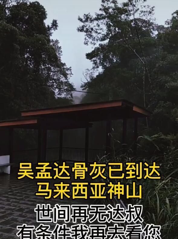 粉丝爆吴孟达骨灰已安葬大马神山,墓地风景宜人,达叔遗愿已完成